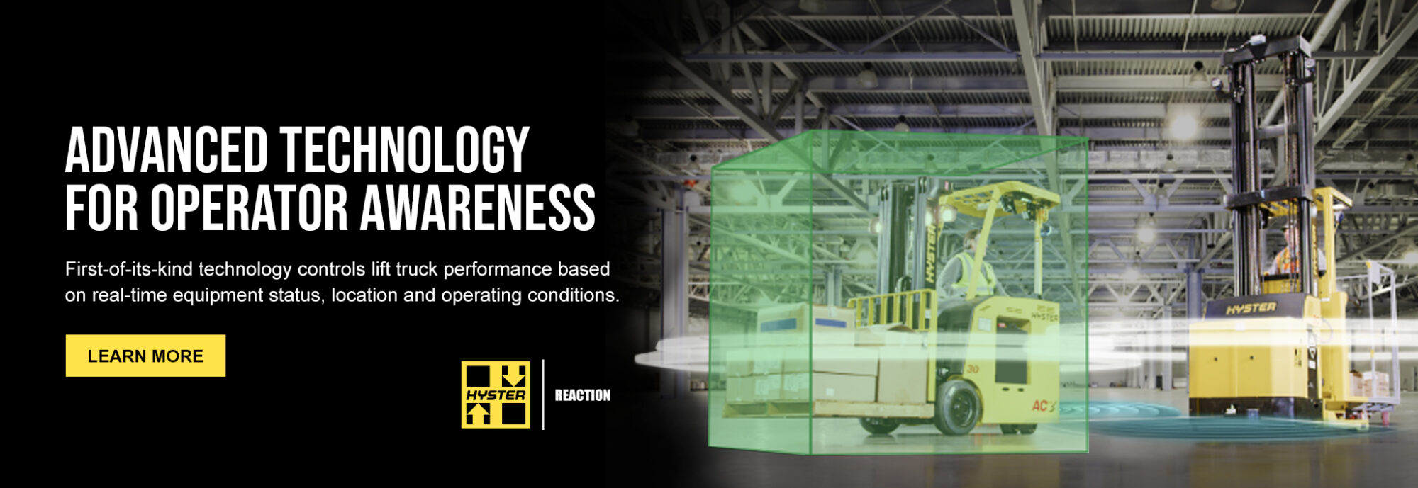 Hyster Reaction Promo Banner