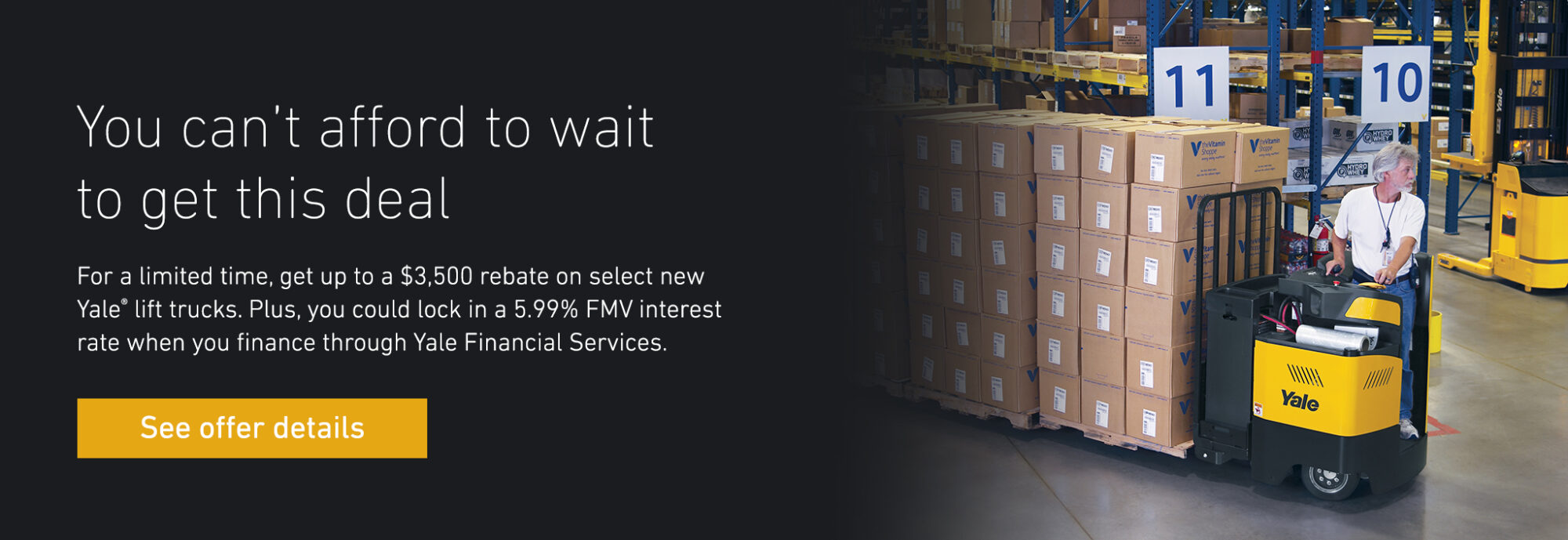 Yale 2024 Rebate Promo Promo Banner